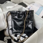 chanel 22 mini handbag as3980 shiny calfskin gold tone metal black 002 luxibags.ru .jpg