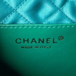 chanel 22 mini handbag as3980 shiny calfskin gold tone metal chanel 22 as3980 mini handbag shiny calfskin silver tone metal green 008 luxibags.ru .jpg