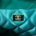 chanel 22 mini handbag as3980 shiny calfskin gold tone metal chanel 22 as3980 mini handbag shiny calfskin silver tone metal green 009 luxibags.ru .jpg