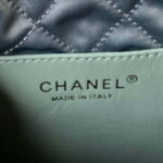 chanel 22 mini handbag as3980 shiny calfskin gold tone metal chanel 22 as3980 mini handbag shiny calfskin silver tone metal green gray 007 luxibags.ru .jpg