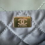 chanel 22 mini handbag as3980 shiny calfskin gold tone metal chanel 22 as3980 mini handbag shiny calfskin silver tone metal green gray 008 luxibags.ru .jpg