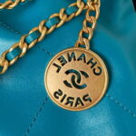 chanel 22 mini handbag as3980 shiny calfskin gold tone metal chanel 22 as3980 mini handbag shiny calfskin silver tone metal lake blue 004 luxibags.ru .jpg