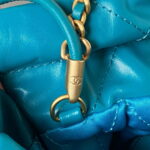 chanel 22 mini handbag as3980 shiny calfskin gold tone metal chanel 22 as3980 mini handbag shiny calfskin silver tone metal lake blue 007 luxibags.ru .jpg
