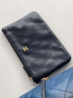chanel 22 mini handbag as3980 shiny calfskin gold tone metal chanel 22 as3980 mini handbag shiny calfskin silver tone metal navy blue 7 luxibags.ru .jpg