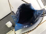 chanel 22 mini handbag as3980 shiny calfskin gold tone metal chanel 22 as3980 mini handbag shiny calfskin silver tone metal navy blue 8 luxibags.ru .jpg