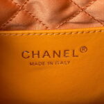 chanel 22 mini handbag as3980 shiny calfskin gold tone metal chanel 22 as3980 mini handbag shiny calfskin silver tone metal orange 007 luxibags.ru .jpg