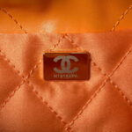 chanel 22 mini handbag as3980 shiny calfskin gold tone metal chanel 22 as3980 mini handbag shiny calfskin silver tone metal orange 008 luxibags.ru .jpg