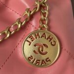 chanel 22 mini handbag as3980 shiny calfskin gold tone metal chanel 22 as3980 mini handbag shiny calfskin silver tone metal pink 004 luxibags.ru .jpg