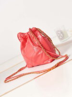chanel 22 mini handbag as3980 shiny calfskin gold tone metal chanel 22 as3980 mini handbag shiny calfskin silver tone metal red 001 13 luxibags.ru .jpg