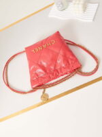 chanel 22 mini handbag as3980 shiny calfskin gold tone metal chanel 22 as3980 mini handbag shiny calfskin silver tone metal red 001 16 luxibags.ru .jpg