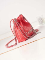 chanel 22 mini handbag as3980 shiny calfskin gold tone metal chanel 22 as3980 mini handbag shiny calfskin silver tone metal red 003 luxibags.ru .jpg