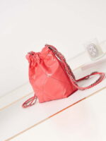 chanel 22 mini handbag as3980 shiny calfskin gold tone metal chanel 22 as3980 mini handbag shiny calfskin silver tone metal red 005 luxibags.ru .jpg