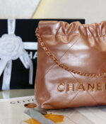 chanel 22 mini handbag as3980 shiny calfskin gold tone metal chanel 22 mini handbag as3980 shiny calfskin gold tone metal copper 008 luxibags.ru .jpg