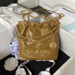 chanel 22 mini handbag as3980 shiny calfskin gold tone metal marigold 001 luxibags.ru .jpg