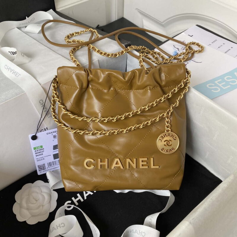 chanel 22 mini handbag as3980 shiny calfskin gold tone metal marigold 001 luxibags.ru .jpg
