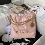 chanel 22 mini handbag as3980 shiny calfskin gold tone metal pink 001 luxibags.ru .jpg