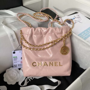 chanel 22 mini handbag as3980 shiny calfskin gold tone metal pink 001 luxibags.ru .jpg