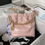 chanel 22 mini handbag as3980 shiny calfskin gold tone metal pink 002 luxibags.ru .jpg