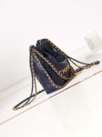 chanel 22 mini handbag as3980 shiny calfskin gold tone metal royal blue 3 luxibags.ru .jpg