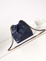 chanel 22 mini handbag as3980 shiny calfskin gold tone metal royal blue 9 luxibags.ru .jpg