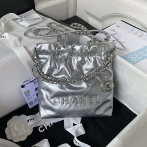 chanel 22 mini handbag as3980 shiny calfskin gold tone metal silver 001 luxibags.ru .jpg