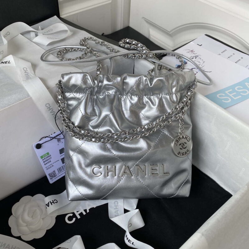 chanel 22 mini handbag as3980 shiny calfskin gold tone metal silver 001 luxibags.ru .jpg