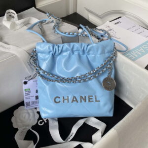 chanel 22 mini handbag as3980 shiny calfskin gold tone metal sky blue 001 luxibags.ru .jpg
