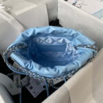 chanel 22 mini handbag as3980 shiny calfskin gold tone metal sky blue 006 luxibags.ru .jpg