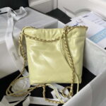 chanel 22 mini handbag as3980 shiny calfskin gold tone metal yellow 002 luxibags.ru .jpg