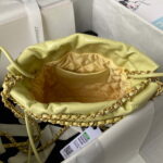 chanel 22 mini handbag as3980 shiny calfskin gold tone metal yellow 006 luxibags.ru .jpg