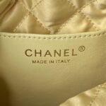 chanel 22 mini handbag as3980 shiny calfskin gold tone metal yellow 007 luxibags.ru .jpg
