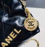chanel 22 mini handbag shiny calfskin as3260 pearl chain black with gold 006 luxibags.ru .jpg