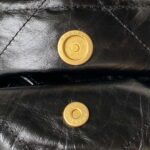 chanel 22 small handbag as3260 memorial calfskin leather black gold 007 luxibags.ru .jpg