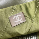 chanel 22 small handbag shiny calfskin as3260 dark green 008 luxibags.ru .jpg