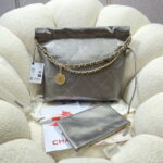 chanel 22 small handbag shiny calfskin as3260 gray silver 002 luxibags.ru .jpg