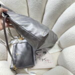 chanel 22 small handbag shiny calfskin as3260 gray silver 003 luxibags.ru .jpg
