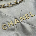 chanel 22 small handbag shiny calfskin as3260 gray silver 005 luxibags.ru .jpg
