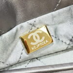 chanel 22 small handbag shiny calfskin as3260 gray silver 008 luxibags.ru .jpg