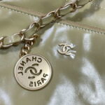 chanel 22 small handbag shiny calfskin as3260 light green 006 luxibags.ru .jpg