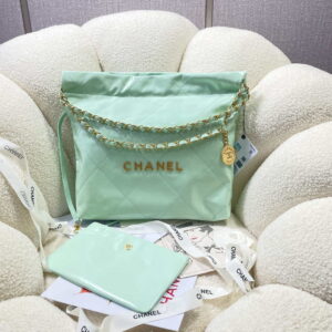 chanel 22 small handbag shiny calfskin as3260 mint green 001 luxibags.ru .jpg
