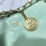 chanel 22 small handbag shiny calfskin as3260 mint green 006 luxibags.ru .jpg