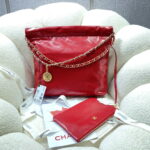chanel 22 small handbag shiny calfskin as3260 red 002 luxibags.ru .jpg