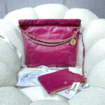 chanel 22 small handbag shiny calfskin as3260 rose red 002 luxibags.ru .jpg