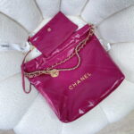chanel 22 small handbag shiny calfskin as3260 rose red 004 luxibags.ru .jpg