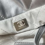 chanel 22 small handbag shiny calfskin as3260 silver 008 luxibags.ru .jpg