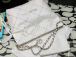 chanel 22 small handbag shiny calfskin as3260 white with silver logo 006 luxibags.ru .jpg