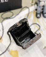 chanel 22k evening bag with pearls black and silver 006 luxibags.ru .jpg