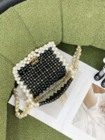 chanel 22ss summer new collection artificial pearls and glazed pearl strings black 007 luxibags.ru .jpg
