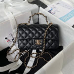 chanel 23k as2431 mini flap lambskin bag with top handle black 001 luxibags.ru .jpg
