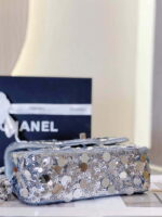 chanel 23p limited edition new classic cf sequin bag silver 006 luxibags.ru .jpg